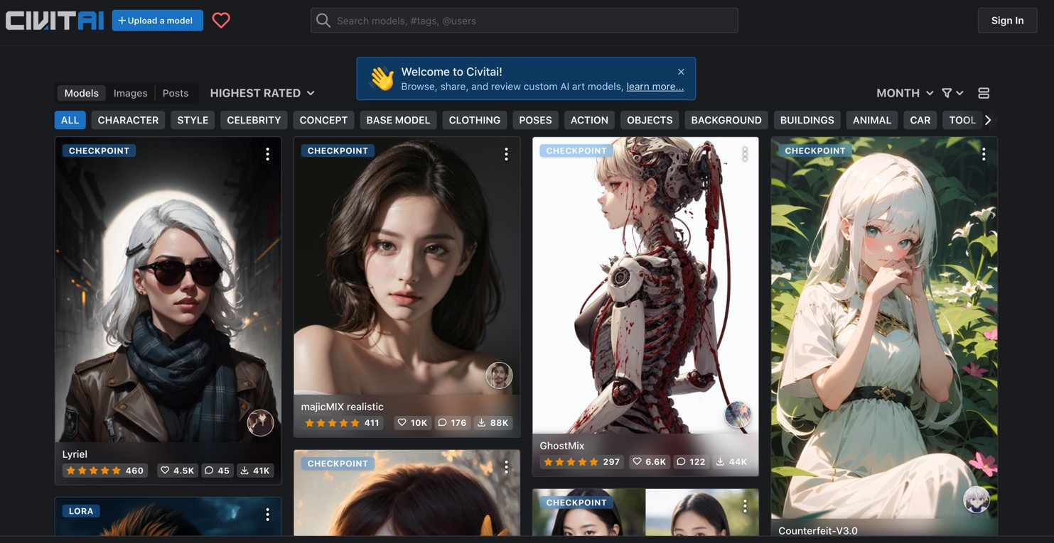 Civitai AI 绘画工具全面评测与使用指南