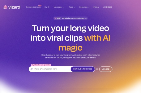 Vizard-AI视频编辑工具